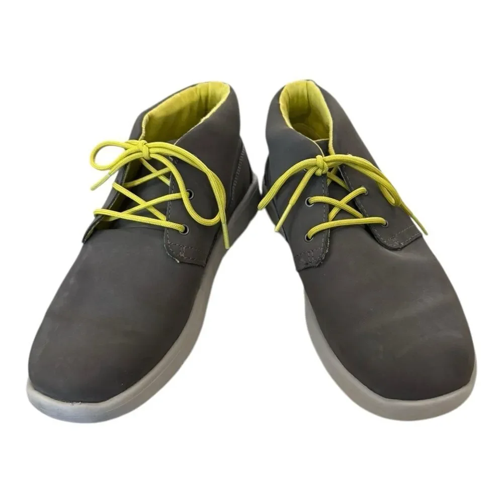 UGG Treadlite Kids Gray Neon Chukka Shoes Boots 5